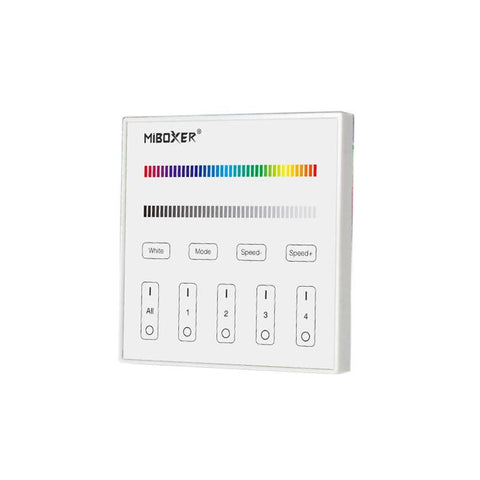 Dimmer LED tactil DMX512 Master X4, 4 zone, RGBW, Mi-Light - led-box.ro